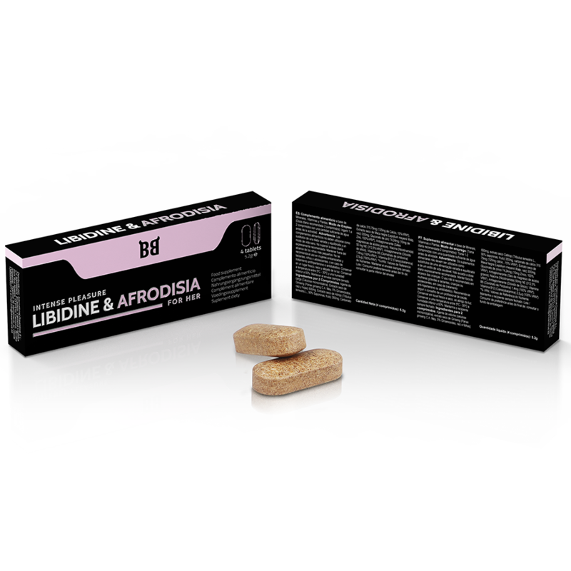 BLACK BULL - LIBIDINE & AFRODISIA PLAISIR INTENSE POUR SES 4 COMPRIMES - Sensualia