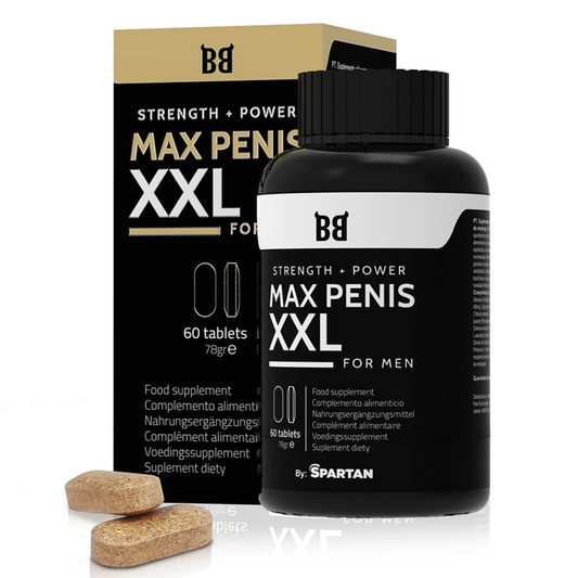 BLACK BULL - MAX PENIS XXL FORCE + PUISSANCE POUR HOMMES 60 COMPRIMES - Sensualia