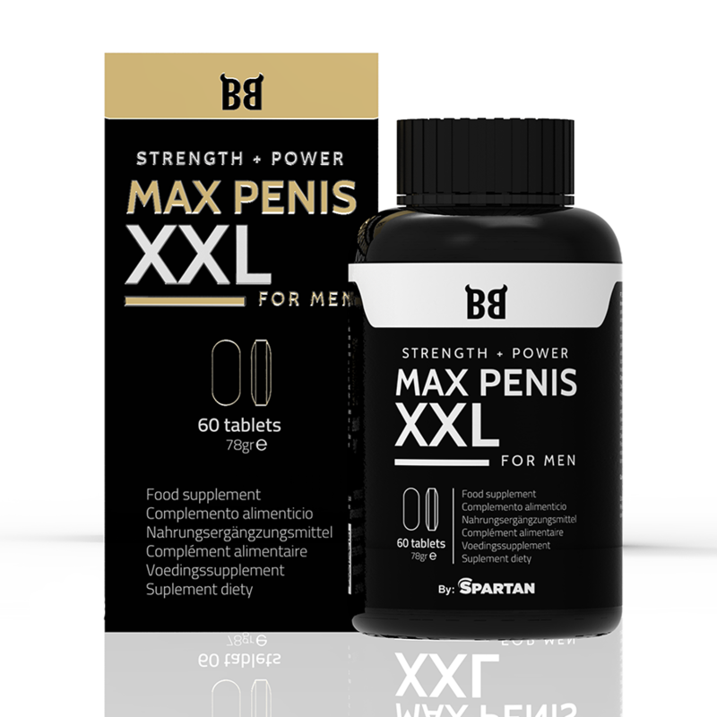 BLACK BULL - MAX PENIS XXL FORCE + PUISSANCE POUR HOMMES 60 COMPRIMES - Sensualia