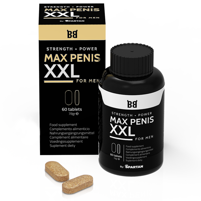 BLACK BULL - MAX PENIS XXL FORCE + PUISSANCE POUR HOMMES 60 COMPRIMES - Sensualia