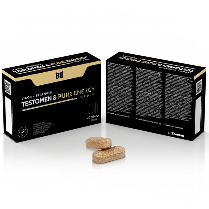 BLACK BULL - TESTOMEN & PURE ENERGY ENHANCER POUR HOMMES 20 GÉLULES - Sensualia