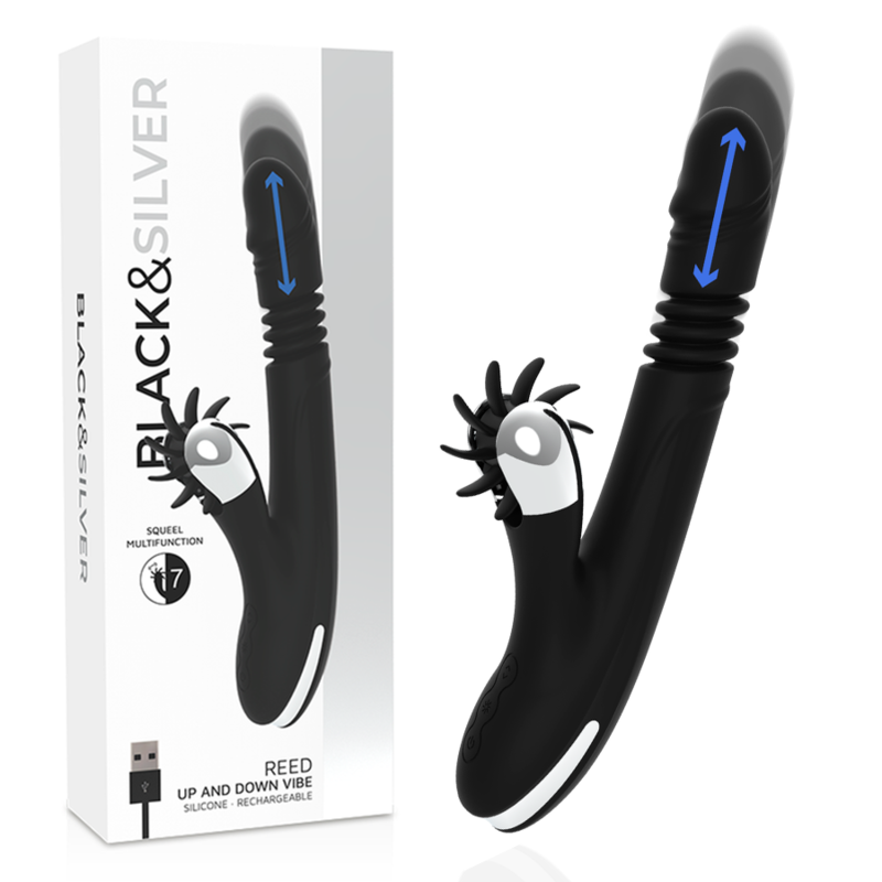 BLACK&SILVER - BUNNY REED UP & DOWN VIBE - Sensualia