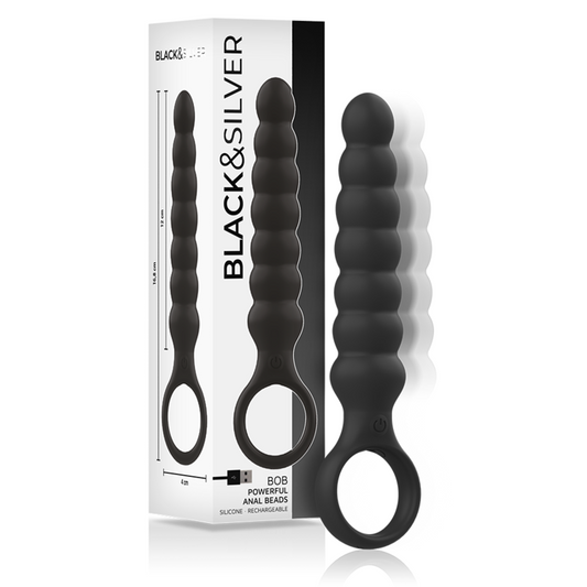 BLACK&SILVER - DILATATEUR ANAL PUISSANT EN SILICONE BOB - Sensualia