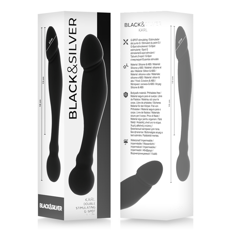 BLACK&SILVER - GODE STIMULANT KARL G-POINT 18 CM - Sensualia
