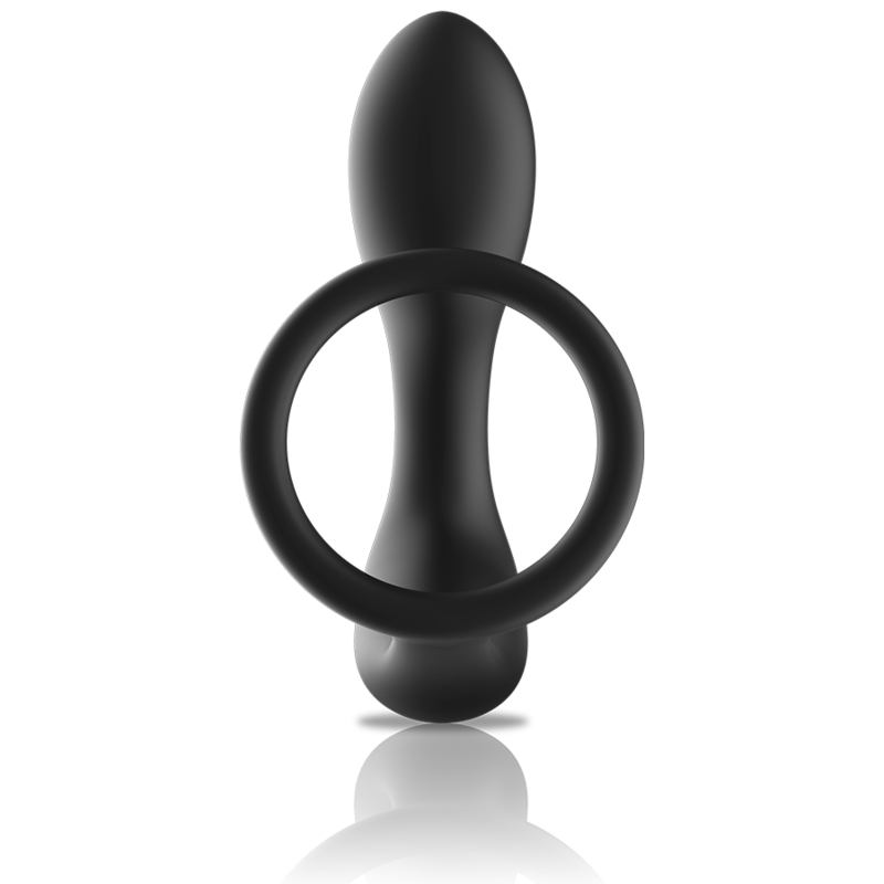 BLACK&SILVER - MASSEUR ANAL TÉLÉCOMMANDE RECHARGEABLE SILICONE NOIR - Sensualia
