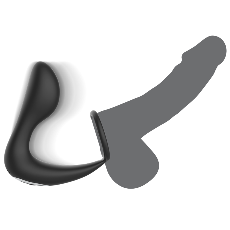BLACK&SILVER - MASSEUR ANAL TÉLÉCOMMANDE RECHARGEABLE SILICONE NOIR - Sensualia