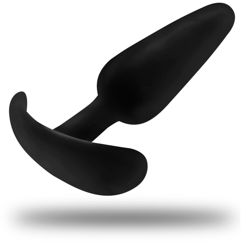 BLACK&SILVER - PLUG ANAL EN SILICONE KAEL AVEC POIGNÉE MOYENNE - Sensualia