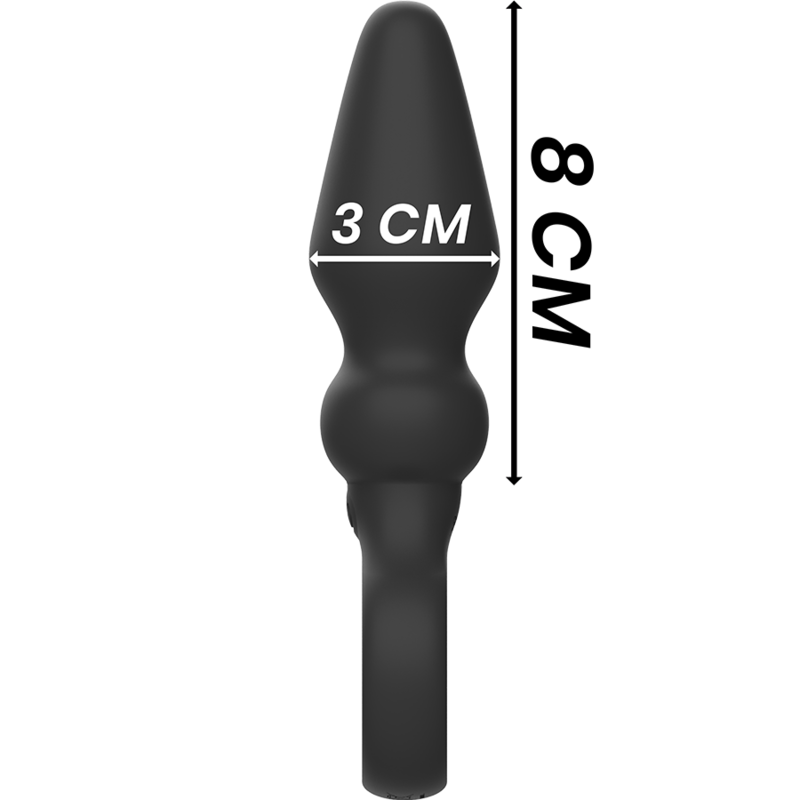 BLACK&SILVER - PUISSANT PLUG ANAL EN SILICONE OZZY - Sensualia