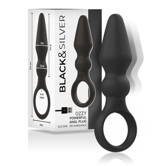 BLACK&SILVER - PUISSANT PLUG ANAL EN SILICONE OZZY - Sensualia