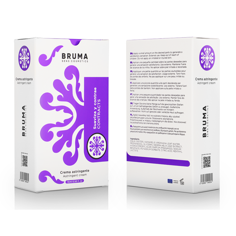 BRUMA - CRÈME ASTRINGENTE ULTRA GLISSANTE 15 ML - Sensualia