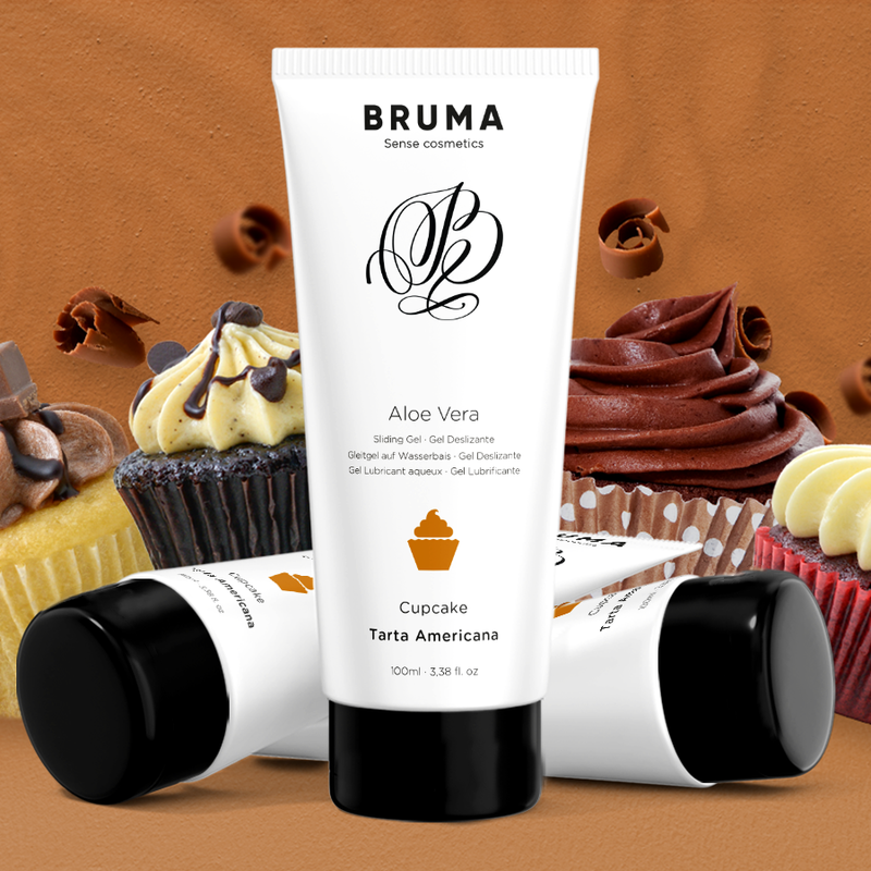 BRUMA - GEL GLISSANT À L''ALOE VERA SAVEUR CUPCAKE 100 ML - Sensualia