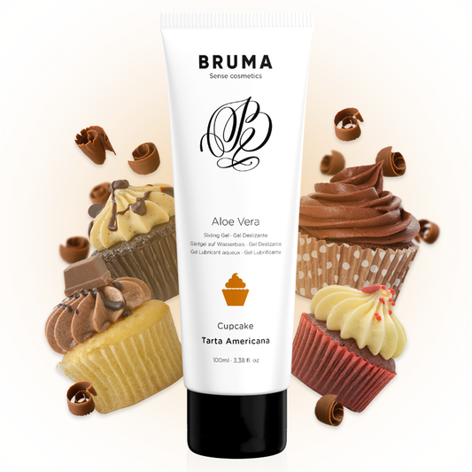 BRUMA - GEL GLISSANT À L''ALOE VERA SAVEUR CUPCAKE 100 ML - Sensualia