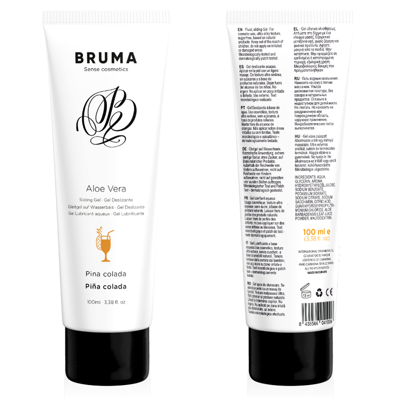 BRUMA - GEL GLISSANT À L''ALOE VERA SAVEUR PINA COLADA 100 ML - Sensualia