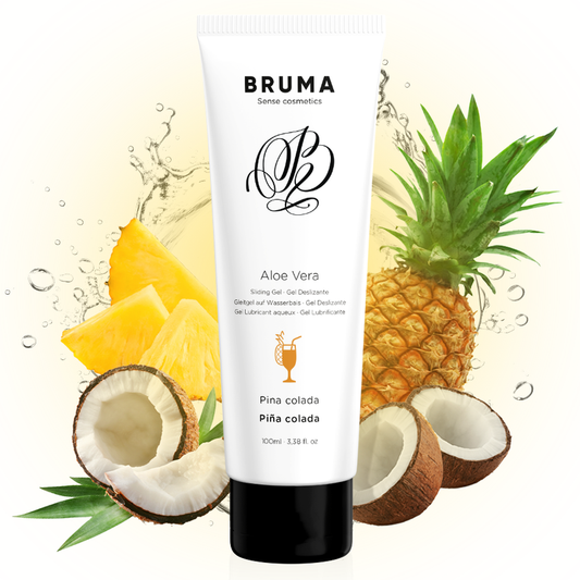 BRUMA - GEL GLISSANT À L''ALOE VERA SAVEUR PINA COLADA 100 ML - Sensualia