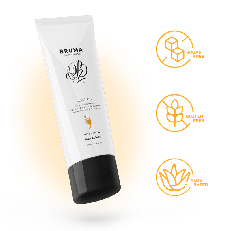 BRUMA - GEL GLISSANT À L''ALOE VERA SAVEUR PINA COLADA 100 ML - Sensualia