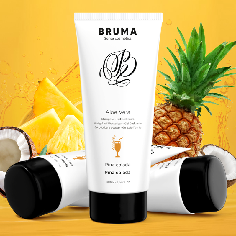 BRUMA - GEL GLISSANT À L''ALOE VERA SAVEUR PINA COLADA 100 ML - Sensualia