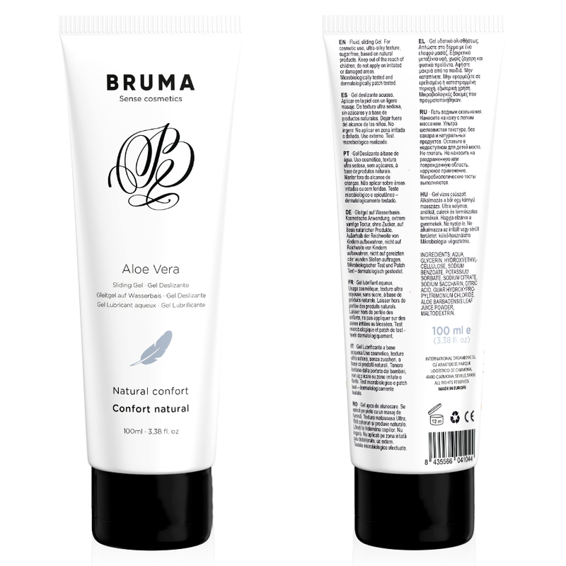 BRUMA - GEL GLISSANT ALOE VERA CONFORT NATUREL 100 ML - Sensualia