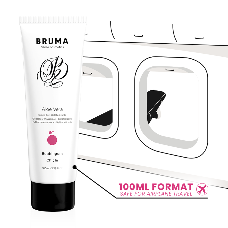 BRUMA - GEL GLISSANT ALOE VERA SAVEUR BUBBLEGUM 100 ML - Sensualia