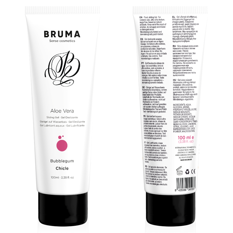 BRUMA - GEL GLISSANT ALOE VERA SAVEUR BUBBLEGUM 100 ML - Sensualia