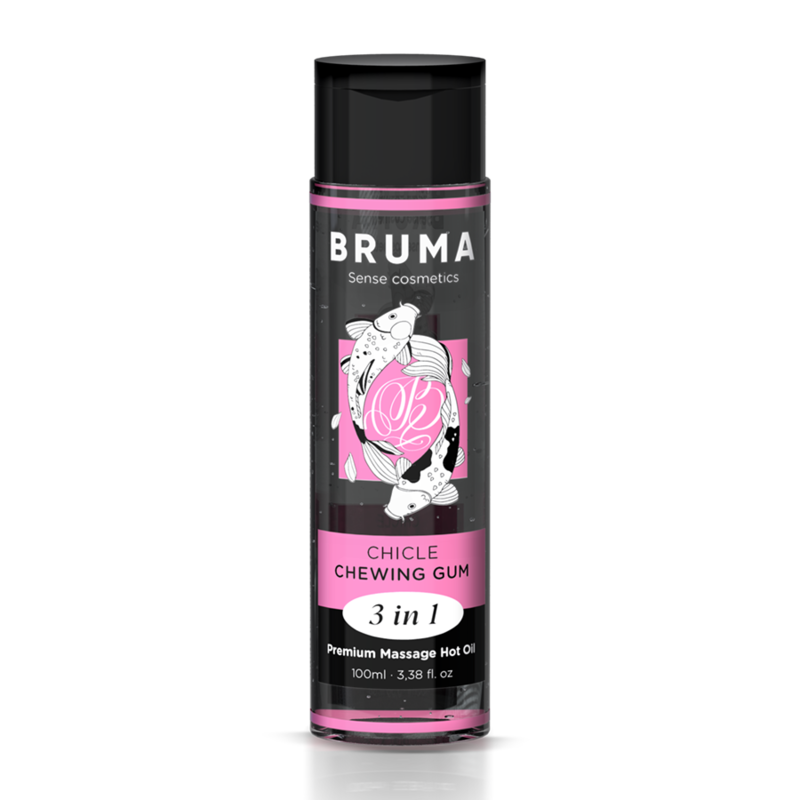 BRUMA - HUILE DE MASSAGE PREMIUM EFFET CHALEUR SAVEUR GOMME 3 EN 1 - 100 ML - Sensualia