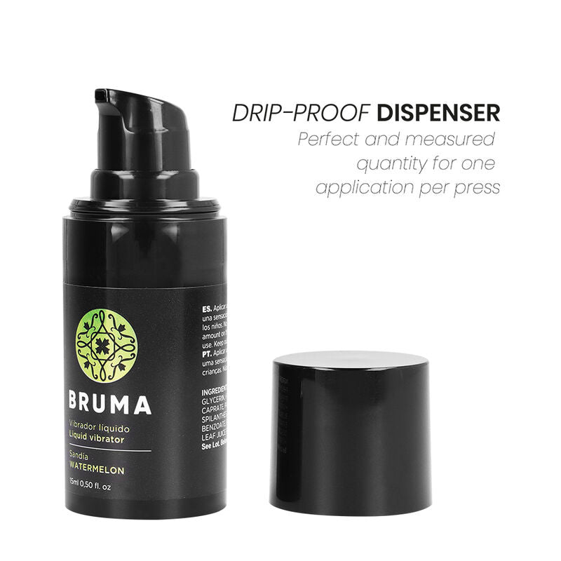 BRUMA - VIBRATEUR LIQUIDE ULTRA GLISSANT Pastèque 15 ML - Sensualia