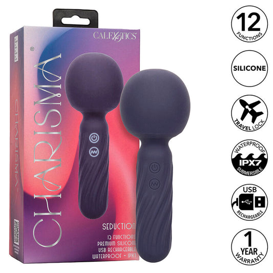 CALEXOTICS - CHARISMA SEDUCTION MASSEUR 12 FONCTIONS 17,75 CM X 6,25 CM VIOLET - Sensualia
