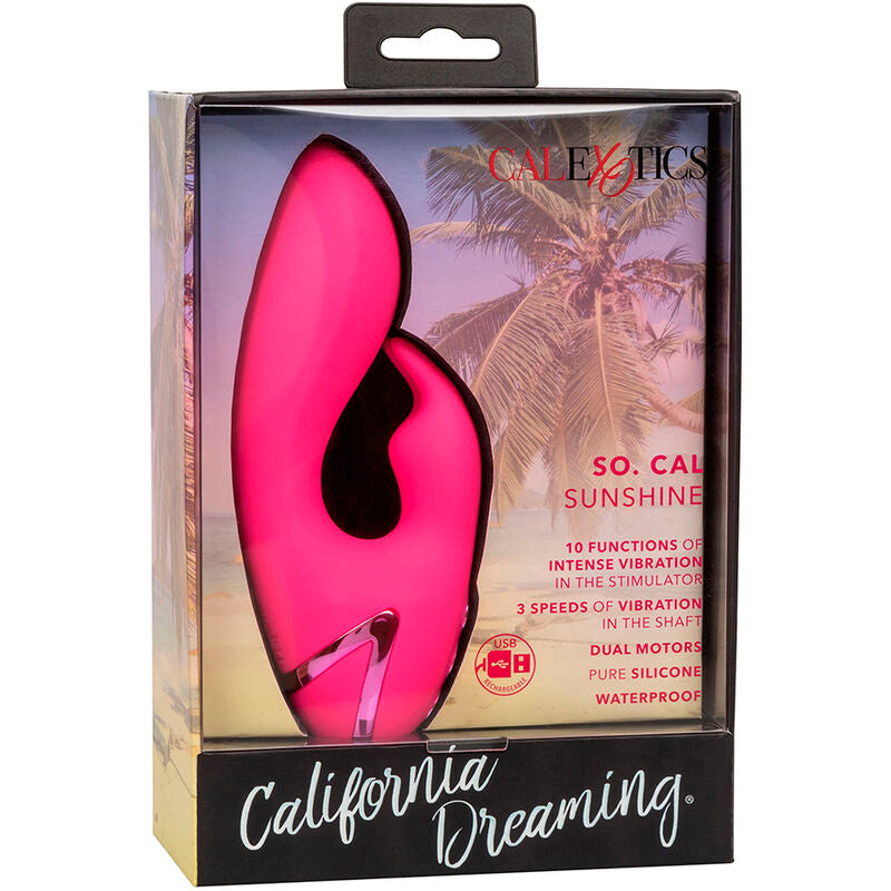 CALEXOTICS - DONC. VIBRATEUR CAL SUNSHINE RABBIT FUCHSIA PAR CALIFORNIA DREAMING - Sensualia