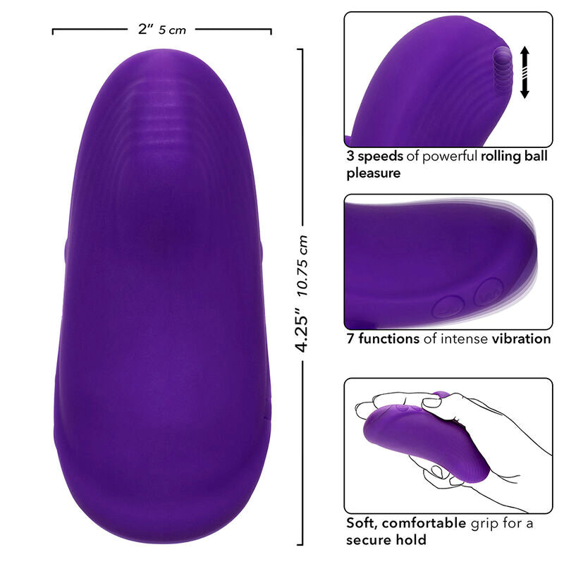 CALEXOTICS - ENVY MASSEUR À BILLE PORTABLE 7 VIBRATIONS VIOLET - Sensualia