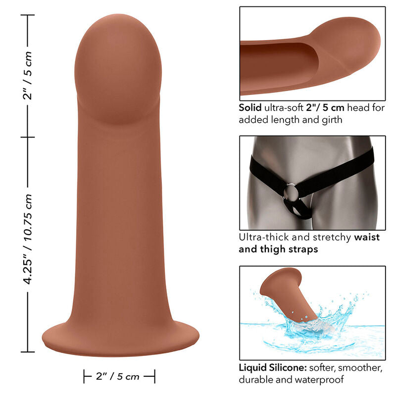 CALEXOTICS - EXTENSION PERFORMANCE MAXX AVEC HARNAIS PEAU BRUN - Sensualia