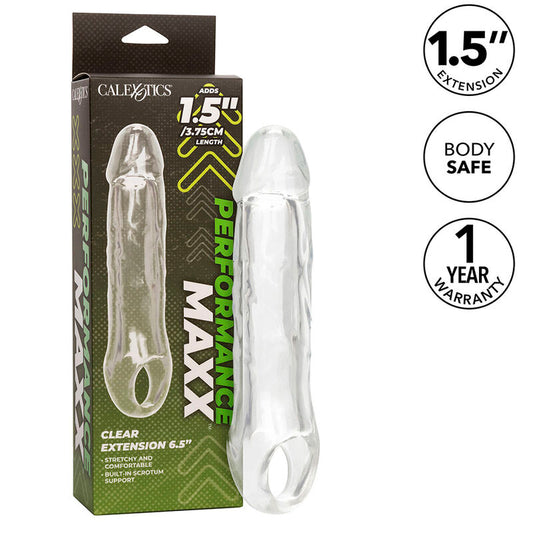 CALEXOTICS - EXTENSION PERFORMANCE MAXX CLEAR 6,5 TRANSPARENTE - Sensualia