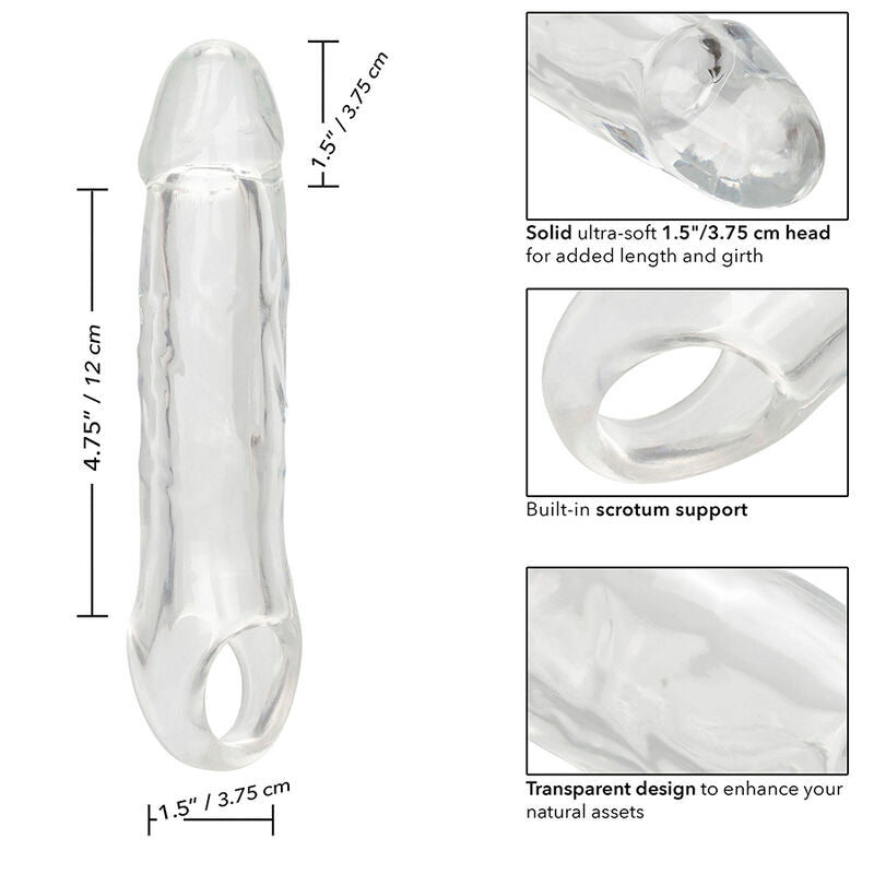 CALEXOTICS - EXTENSION PERFORMANCE MAXX CLEAR 6,5 TRANSPARENTE - Sensualia