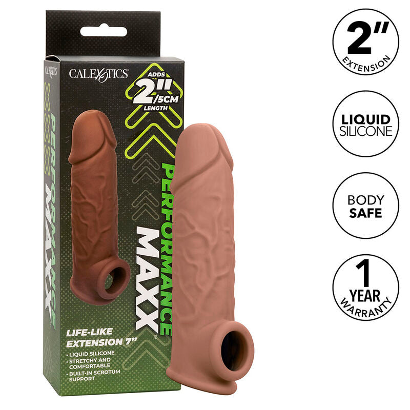 CALEXOTICS - EXTENSION PERFORMANCE MAXX LIFE-LIKE 7 PEAU MARRON - Sensualia