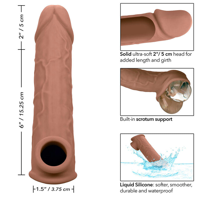 CALEXOTICS - EXTENSION PERFORMANCE MAXX LIFE-LIKE 8 PEAU MARRON - Sensualia