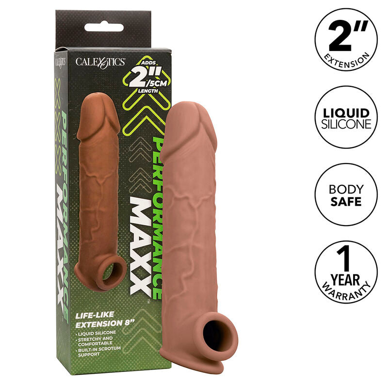 CALEXOTICS - EXTENSION PERFORMANCE MAXX LIFE-LIKE 8 PEAU MARRON - Sensualia
