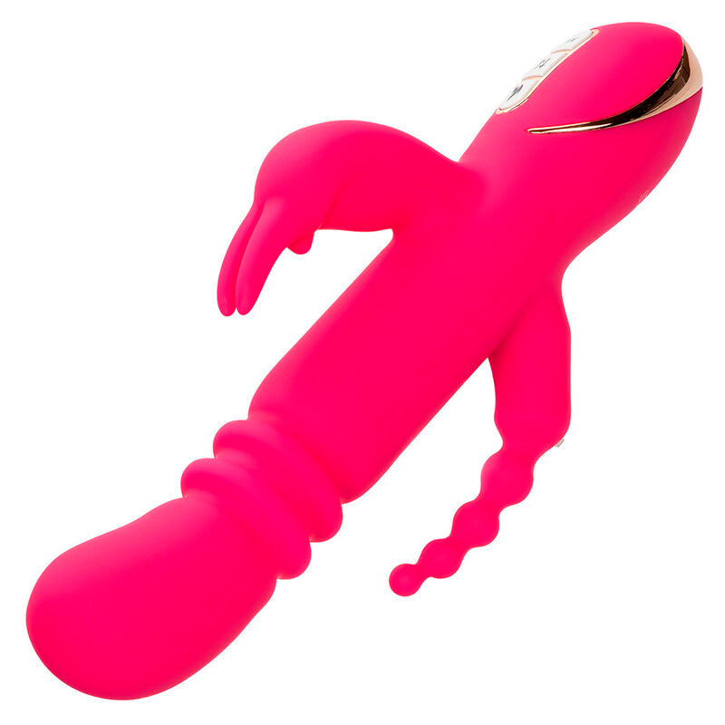 CALEXOTICS - JACK FANTASY TRIPLE VIBRATEUR CHAUFFANT LAPIN ROSE - Sensualia