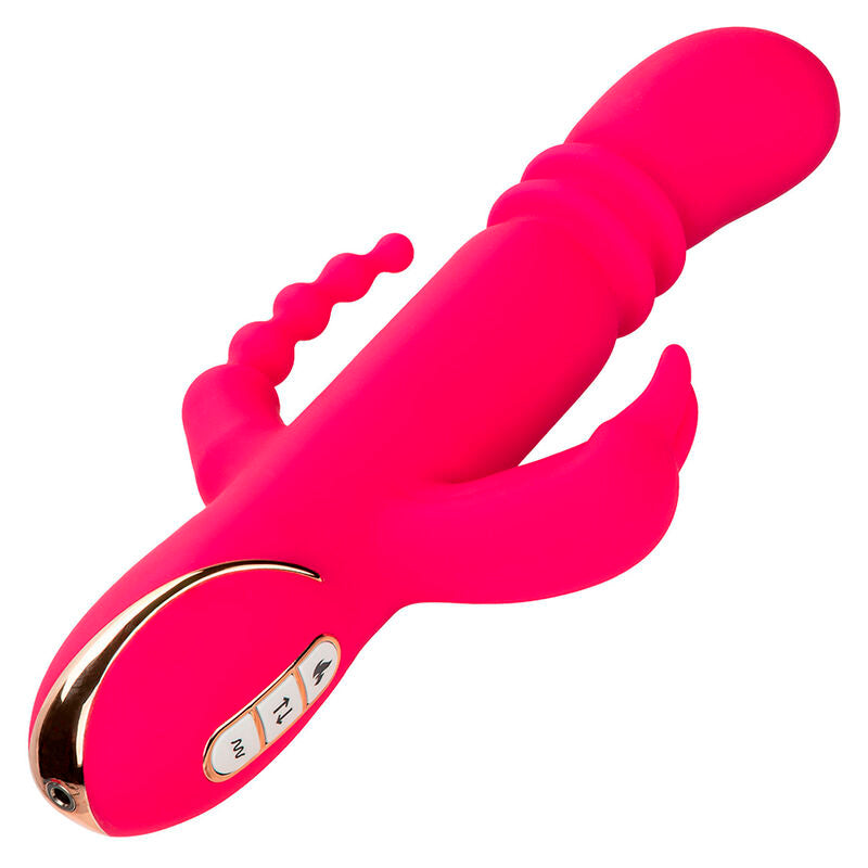 CALEXOTICS - JACK FANTASY TRIPLE VIBRATEUR CHAUFFANT LAPIN ROSE - Sensualia