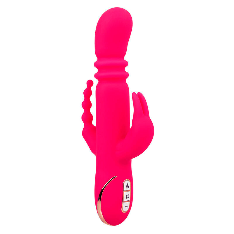 CALEXOTICS - JACK FANTASY TRIPLE VIBRATEUR CHAUFFANT LAPIN ROSE - Sensualia