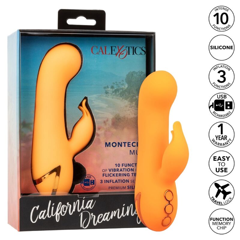 CALEXOTICS - MONTECITO MUSE VIBRATEUR LAPIN ORANGE PAR CALIFORNIA DREAMING - Sensualia