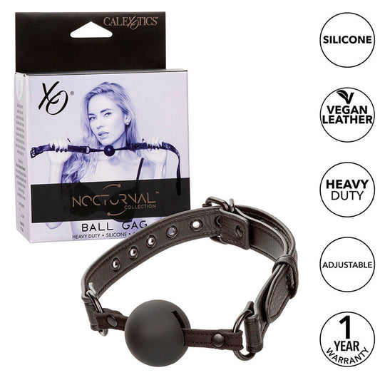 CALEXOTICS - NOCTURNAL BÂILLON À BOULE EN SILICONE NOIR - Sensualia