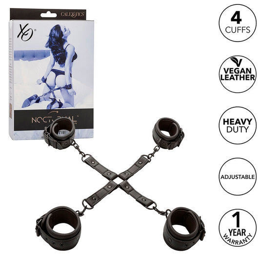 CALEXOTICS - NOCTURNAL CONNECTEUR TIE HOG CUERO AJUSTABLE NOIR - Sensualia