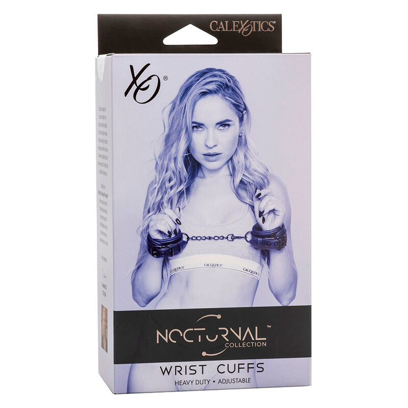 CALEXOTICS - NOCTURNAL POIGNETS EN CUIR RÉGLABLES NOIRS - Sensualia
