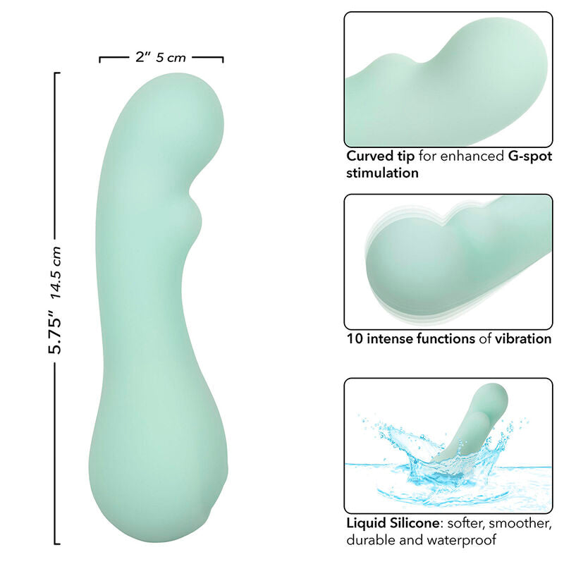 CALEXOTICS - PACIFICA BORA BORA ESTIMULATEUR POINT G 10 VIBRATIONS AQUA - Sensualia