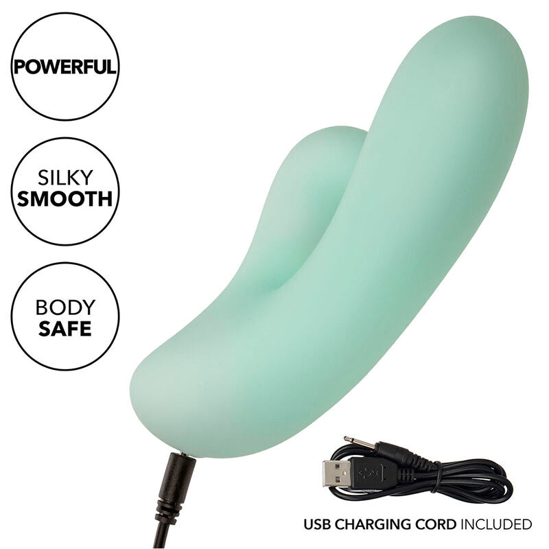 CALEXOTICS - PACIFICA FIJI VIBRATEUR & ESTIMULATEUR POINT G 10 VIBRATIONS AQUA - Sensualia