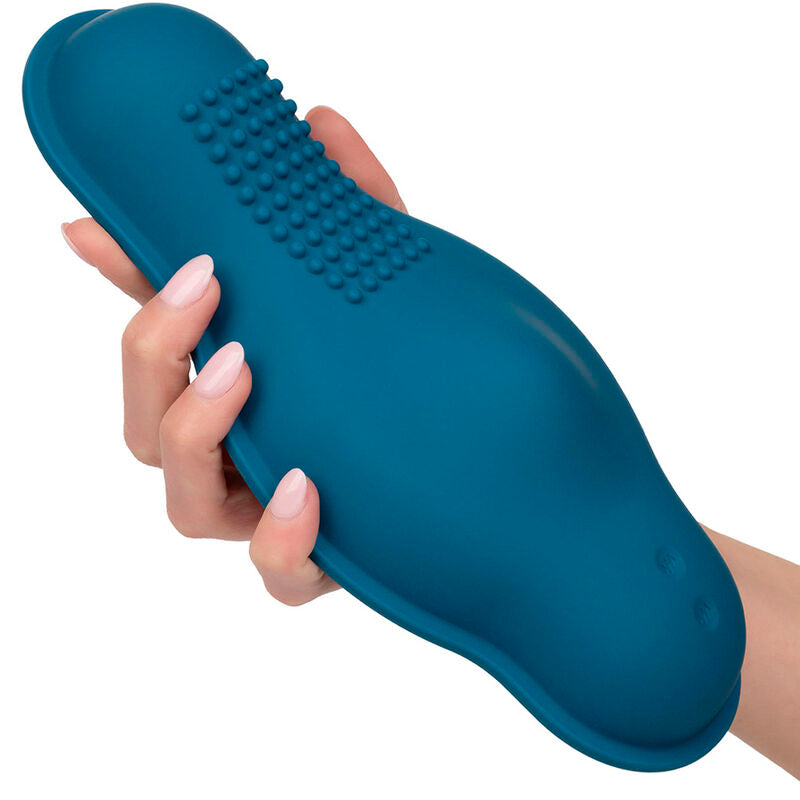 CALEXOTICS - RIDER MASSAGER DOUBLE MOTEUR TÉLÉCOMMANDE BLEU - Sensualia