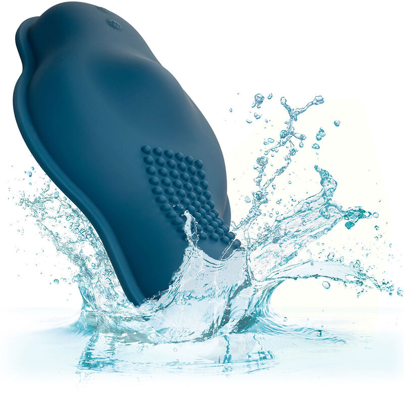CALEXOTICS - RIDER MASSAGER DOUBLE MOTEUR TÉLÉCOMMANDE BLEU - Sensualia