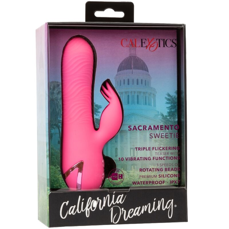 CALEXOTICS - SACRAMENTO SWEETIE VIBRATEUR LAPIN ROSE PAR CALIFORNIA DREAMING - Sensualia