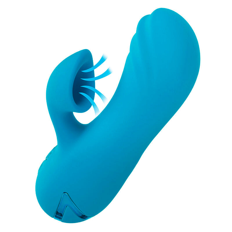 CALEXOTICS - SUNSET BEACH SEDUCER VIBRATEUR & STIMULATEUR 10 FONCTIONS BLEU - Sensualia