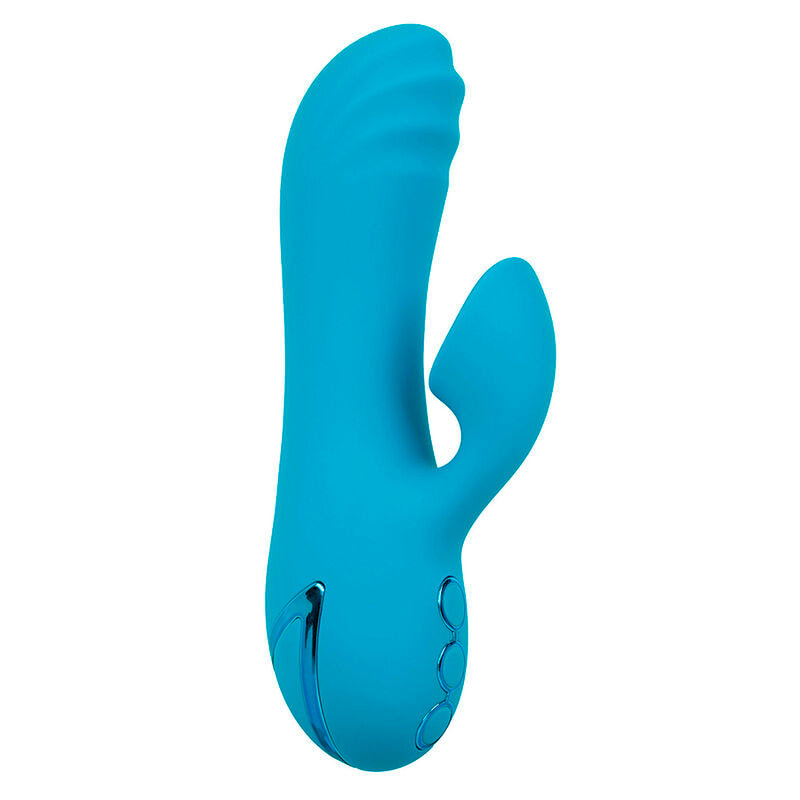 CALEXOTICS - SUNSET BEACH SEDUCER VIBRATEUR & STIMULATEUR 10 FONCTIONS BLEU - Sensualia