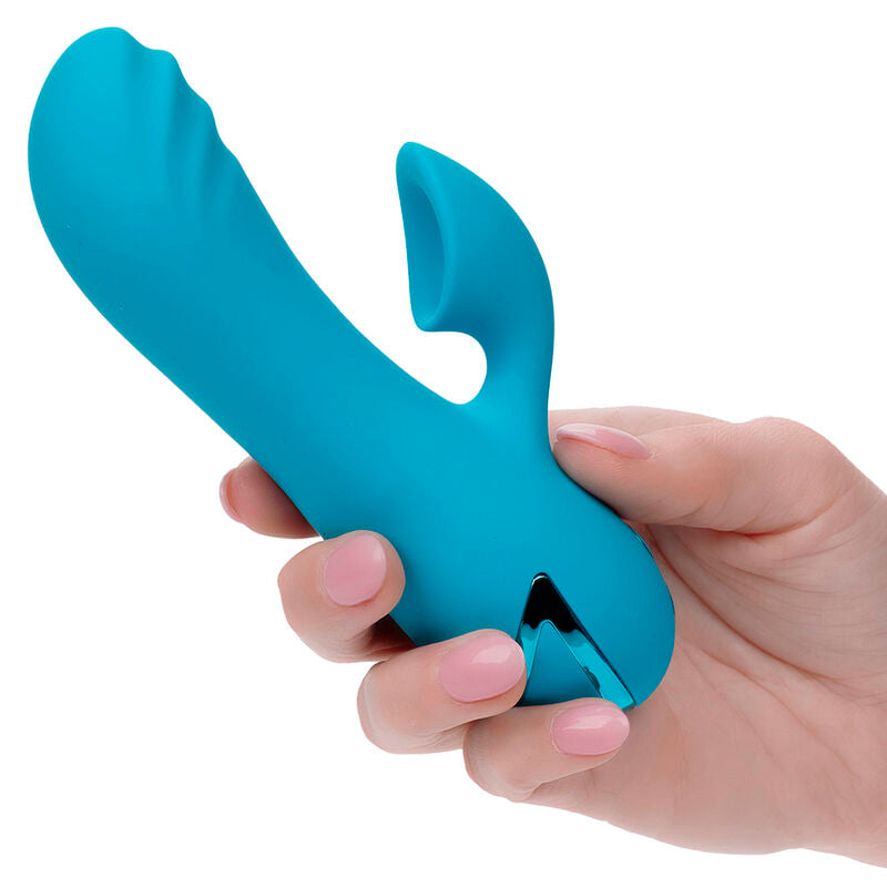 CALEXOTICS - SUNSET BEACH SEDUCER VIBRATEUR & STIMULATEUR 10 FONCTIONS BLEU - Sensualia