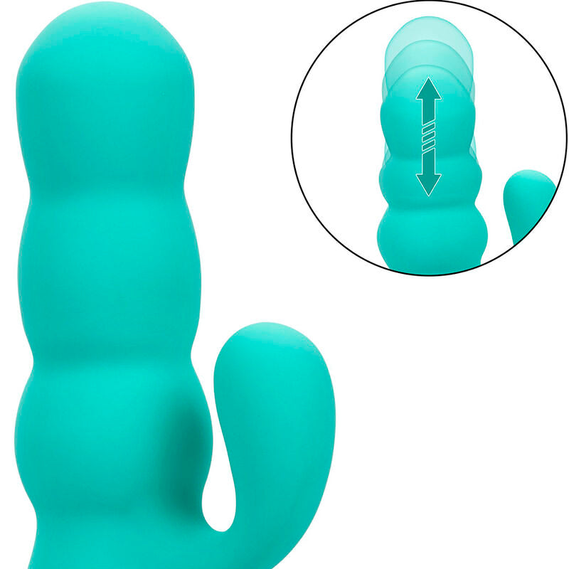 CALEXOTICS - VIBRATEUR DEL MAR DIVA RABBIR AQUA GREEN PAR CALIFORNIA DREAMING - Sensualia